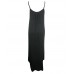 Beaded Neck Plain Maxi Dress